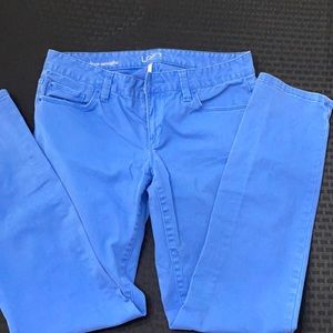 Ann Taylor blue skinny pants